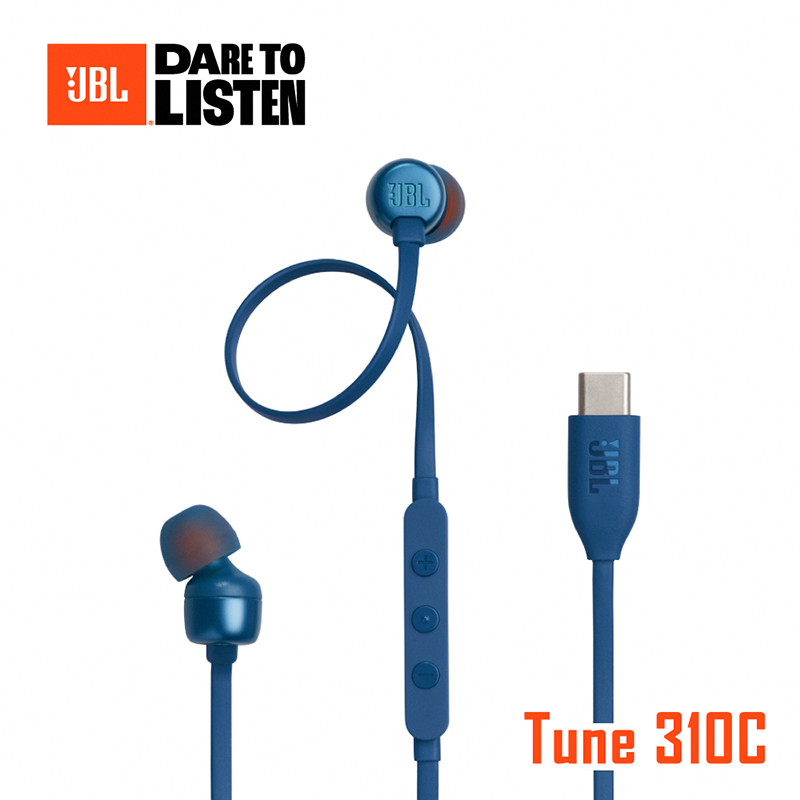 【JBL】USB-C/Type-C 線控入耳式耳機 Tune 310C